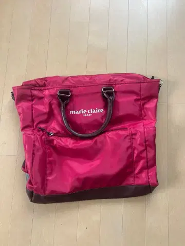 새상품 marie claire 스포츠 토트백 빨간색 골프