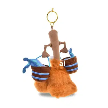 [새상품] 디즈니 스토어 판타지아 빗자루 봉제 인형 키링