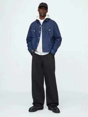 [ 새상품 ] GAP 슈퍼 배기 데님 28W 30L 블랙