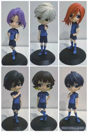 Q poscket 블루 록 피규어 6체 세트 상자 없음