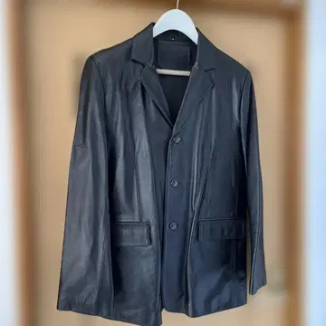 새상품 블랙 가죽 자켓 XL