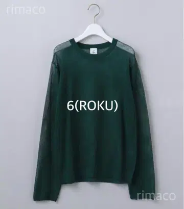 6(ROKU) SUKE STRIPE CREW NECK PULLOVER