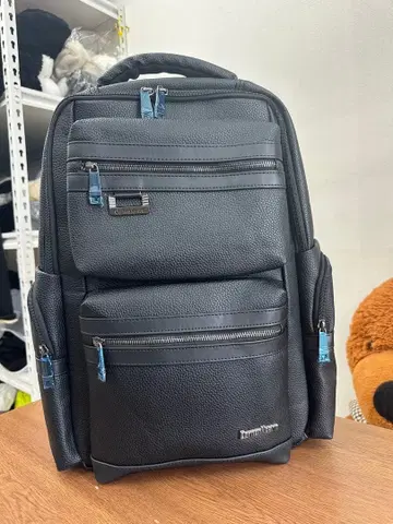 블랙 합성 피혁 백팩 사이즈 45cm