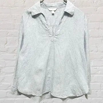 H&M 에이치앤엠 스키퍼 셔츠 스트라이프 티셔츠 체형 커버