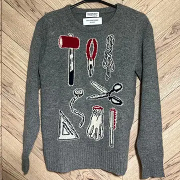 BEAMS BOY 공구 모티브 긴팔 니트