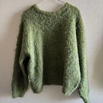 FREAK'S STORE 올리브 그린 니트 스웨터