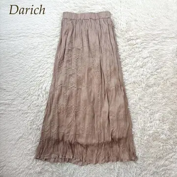 Darich 새상품 택 포함 와셔 핑크 플레어 롱 스커트