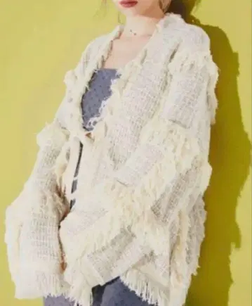 새상품 코엘 COEL 프린지 니트 가디건