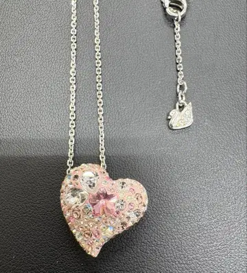 스와로브스키 하트형 크리스탈 목걸이