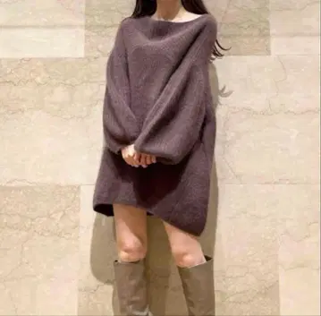 snidel 라쿤 니트 미니 원피스