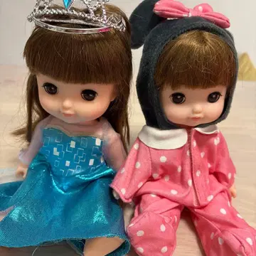 레민소란 엘사 드레스와 미키풍 파자마 인형 세트