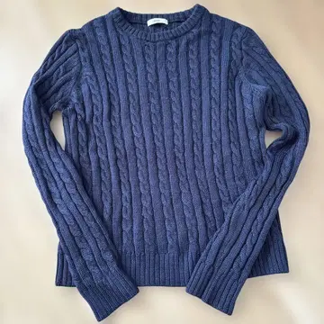 새상품급 IENA 케이블 니트 네이비