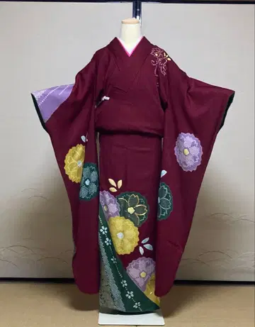 기장 170 시보리 럭셔리 후리소데 단품