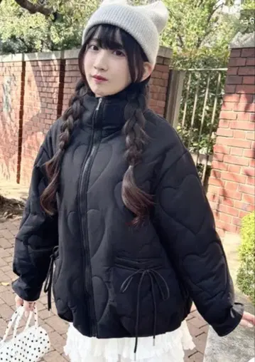 하트 퀼팅 자켓