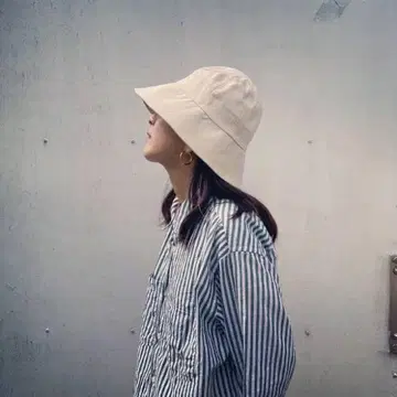 질샌더 화이트 버킷 햇 S