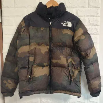 레어 THE NORTH FACE 카모플라쥬 다운 자켓 눕시