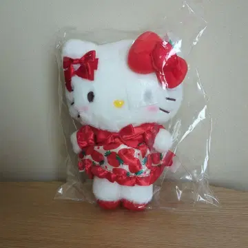 미개봉 딸기 신문 50주년 키티 마스코트 홀더