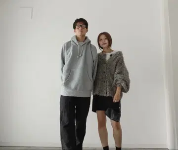 시마무라 MIX 루프 니트 가디건 hideka 콜라보 그레이 M