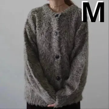 시마무라 MIX 루프 니트 가디건 hideka 콜라보 그레이 M