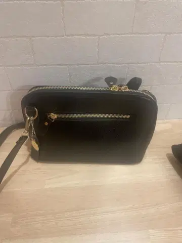 블랙 숄더백 합성 피혁