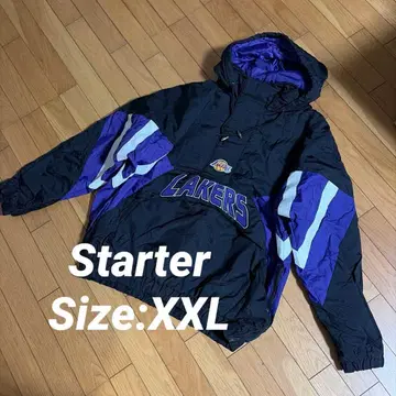 스타터 레이커스 아노락 후드티 나일론 XXL 스트릿 NBA