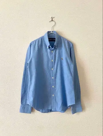 랄프 로렌 여성용 색스 블루 옥스퍼드 셔츠 XS~S 상당