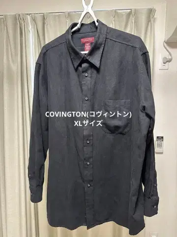 COVINGTON 다크 그레이 긴팔 셔츠 XL