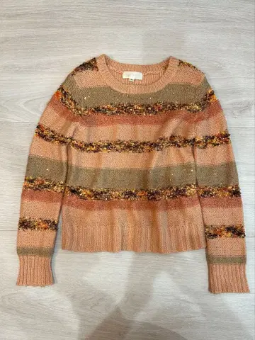 JILLSTUART 스트라이프 디자인 니트 스웨터 M