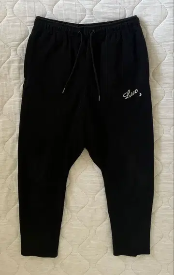 LUZESOMBRA Luz 자수 로고 조거 팬츠 블랙