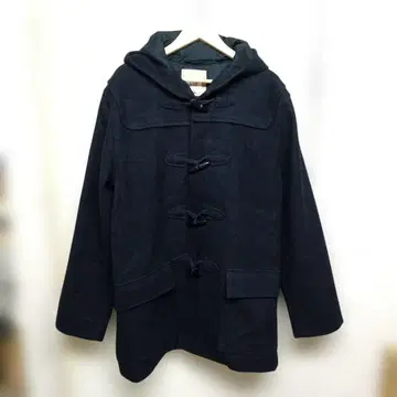 W736 GAP 울 더플 코트 엘르 패치 네이비