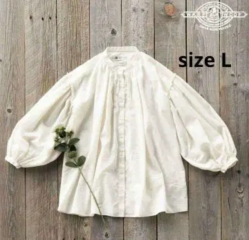 써니클라우드  블라우스 L 아이보리 새상품급