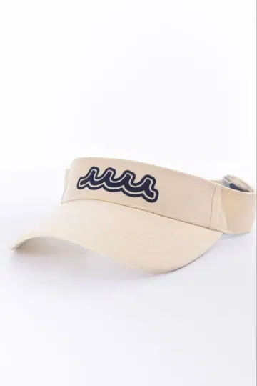 mutta 베이지 바이저 파도 로고