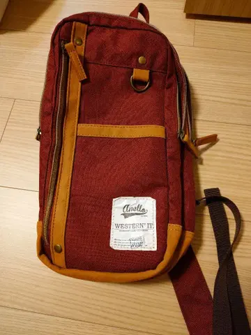 Anello WESTERN IT 바디백 와인 레드/오렌지