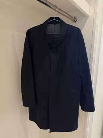 무인양품 방수 테이프 사용 발수 스텐카라 코트 신사 L 네이비