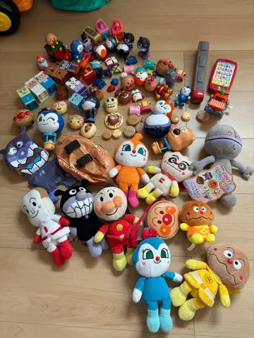 호빵맨 봉제 인형 완구 세트