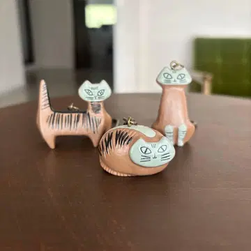 리사 라슨 고양이 키링 3종 세트