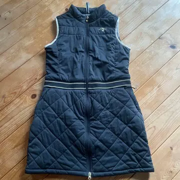 Callaway 여성용 원피스 L 블랙 퀼팅