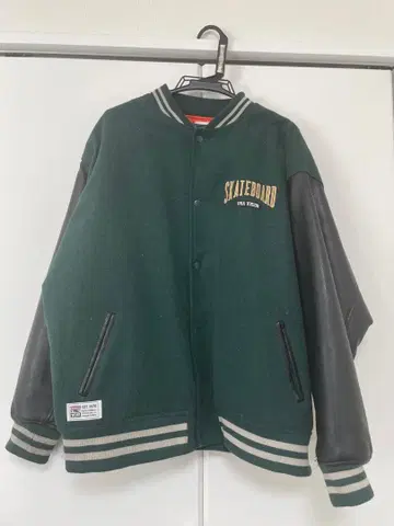 SKATEBOARD 바시티 자켓 울 자켓