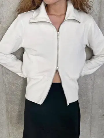 EDIT. FOR LULU Wzip 맨투맨 블루종 화이트