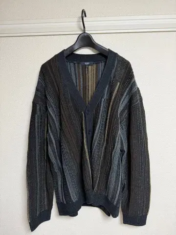 BEAMS 가디건 L 사이즈 스트라이프