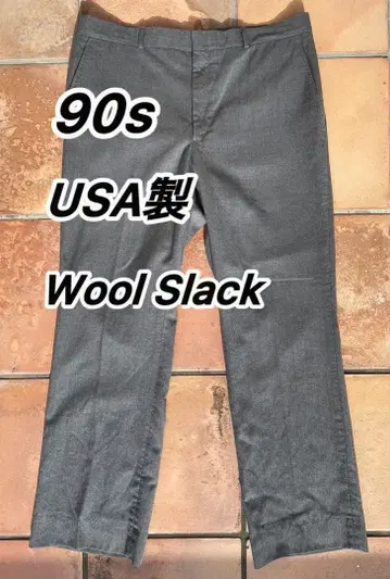 새상품급 80s USA제 울 슬랙스 로켓 탈론