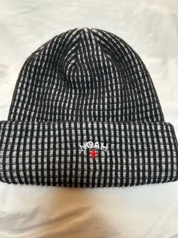 레어 NOAH 니트 모자 블랙 그레이
