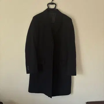 [ 시착만 한 상품 ] 울 캐시미어 체스터 코트 블랙 M