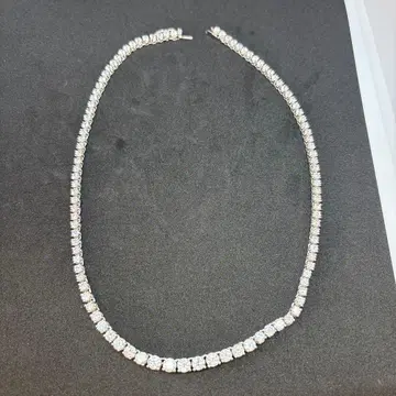 엘레강트한 크리스탈 스톤 목걸이 실버제