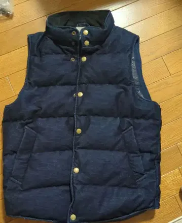 네이비 다운 베스트 남성용