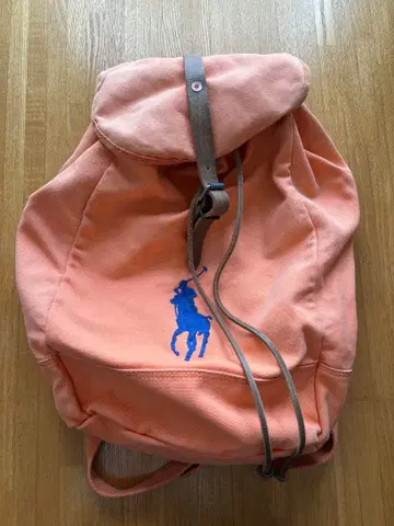폴로 랄프로렌 자수 오렌지 백팩