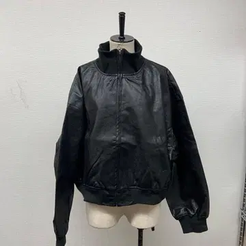 인조 가죽 트랙 자켓