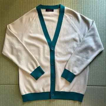 CABAN 베이지/터콰이즈 (그린) 가디건 XL