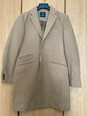 남성용 체스터 코트 NANO BASE M 베이지 싱글 브레스