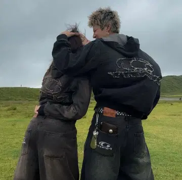 9090 더블 지퍼 후드티